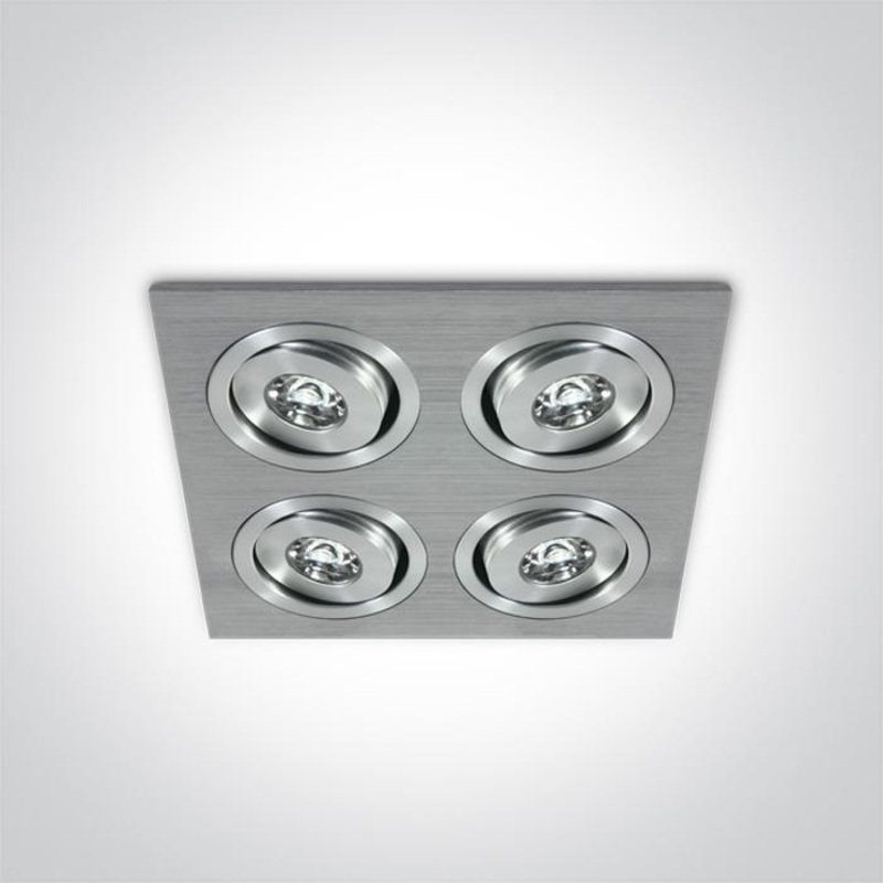 ALUMINIUM LED DL 4x1w 15d 350mA