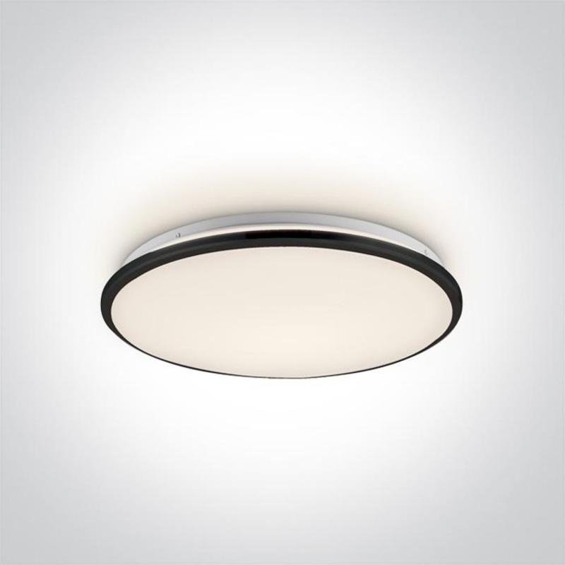 BLACK LED PLAFO 24W WW IP20 230V