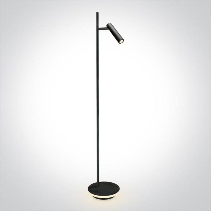BLACK LED READING 3W + 8W BASE WW FLOOR LAMP IP20 230v