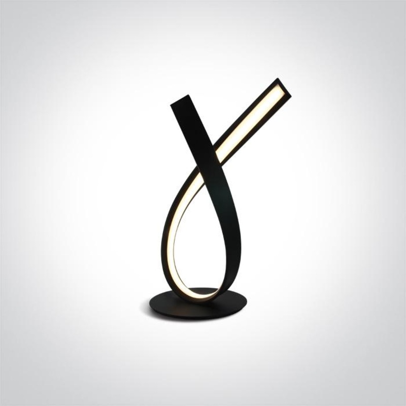 BLACK LED TABLE LAMP 10W WW IP20 230V