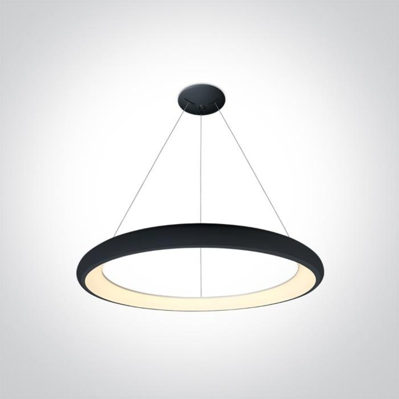 BLACK PENDANT LED 50W WW IP20 230V