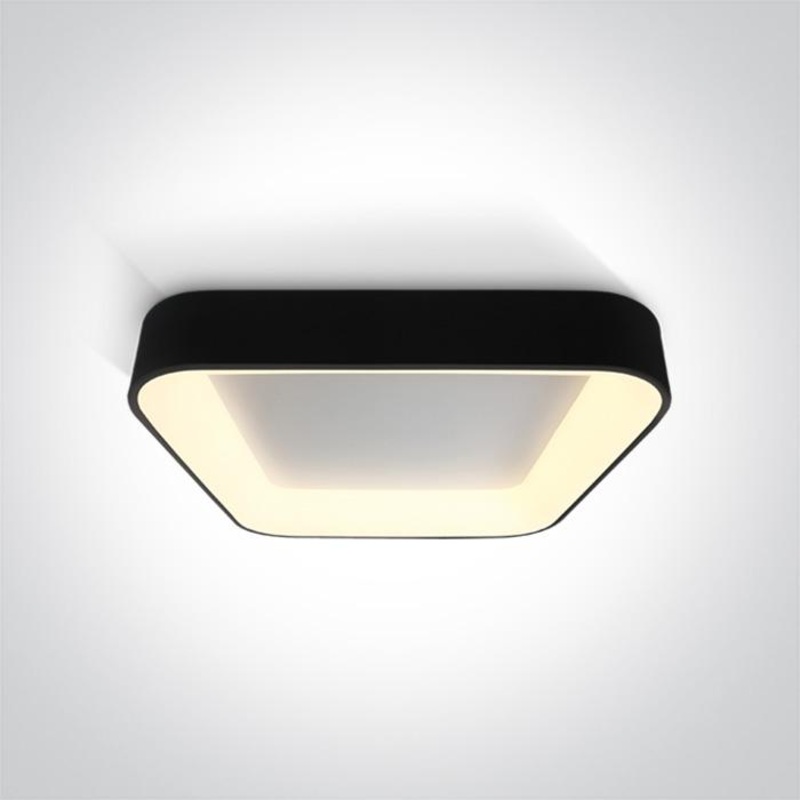 BLACK SQUARE PLAFO LED 50W WW IP20 230V