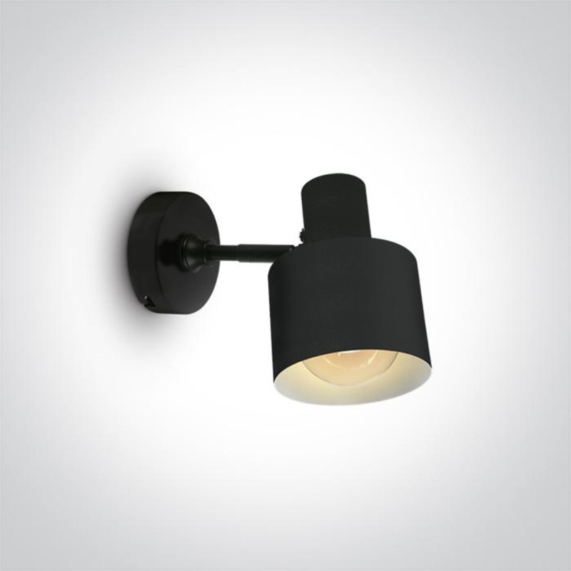 BLACK WALL LIGHT 10W E27 100-240v