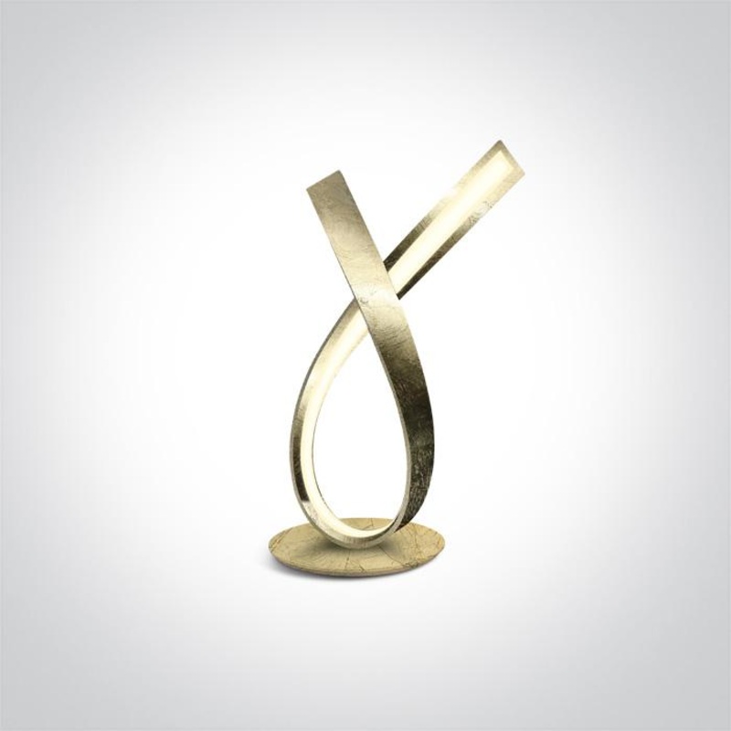 BRASS LED TABLE LAMP 10W WW IP20 230V