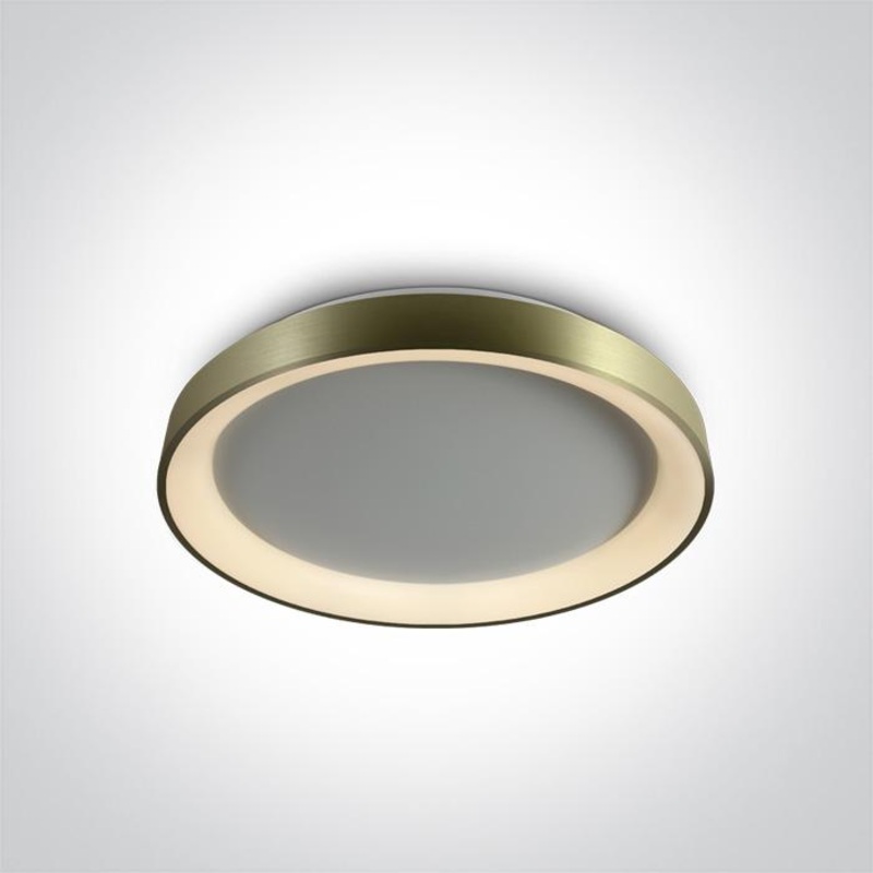 BRUSHED BRASS PLAFO LED 30W WW IP20 230V