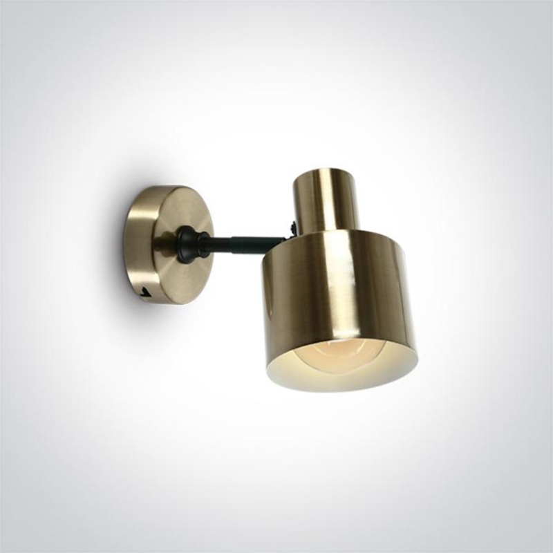 BRUSHED BRASS WALL LIGHT 10W E27 100-240v