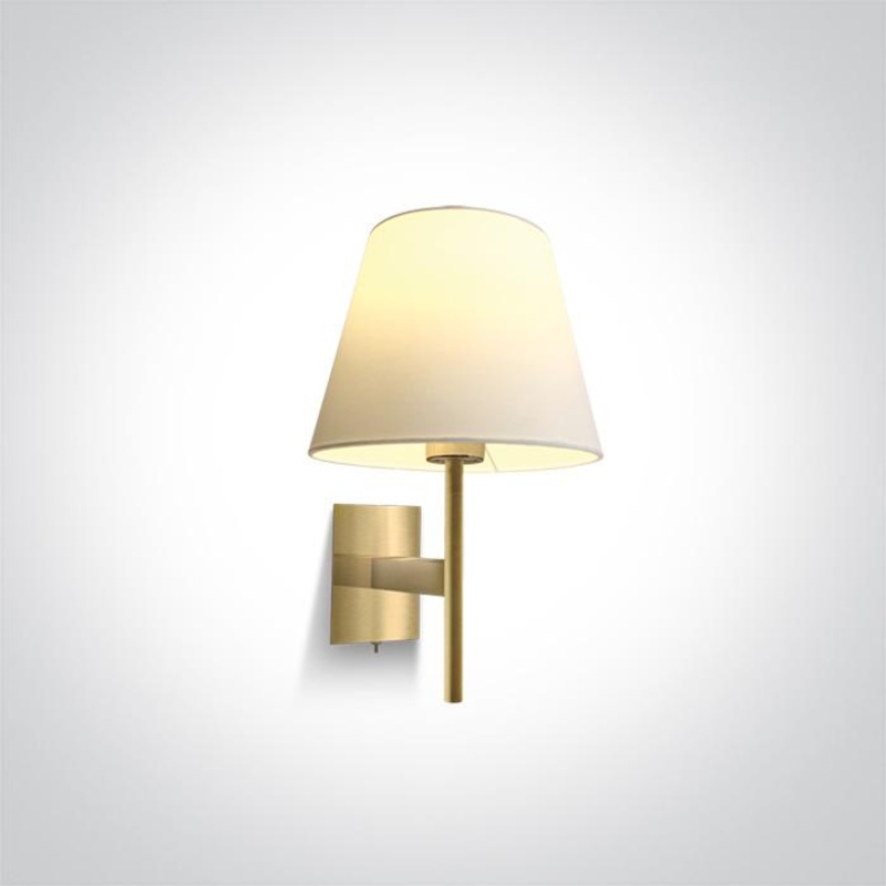 BRUSHED BRASS WALL LIGHT 12W E27