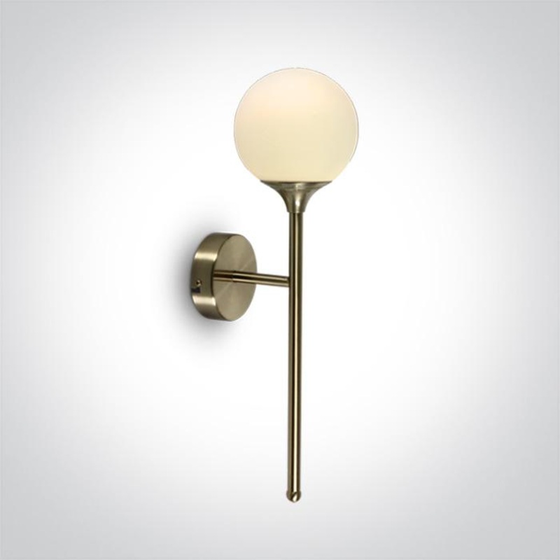BRUSHED BRASS WALL LIGHT 9w G9 100-240v