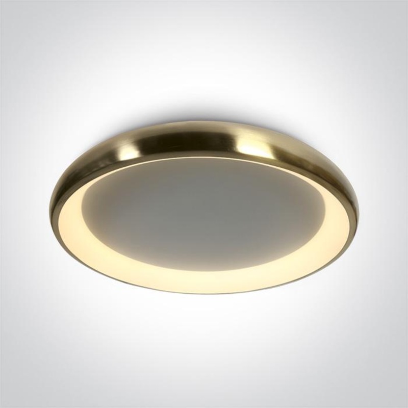 BRUSHED GOLD PLAFO LED 50W WW IP20 230V
