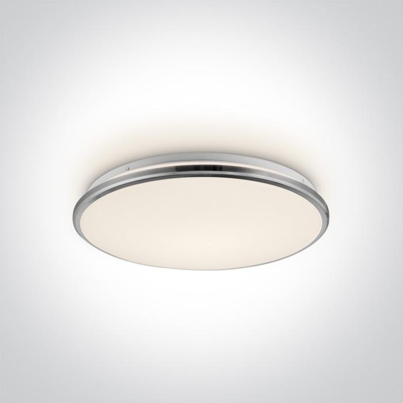CHROME LED PLAFO 24W WW IP20 230V