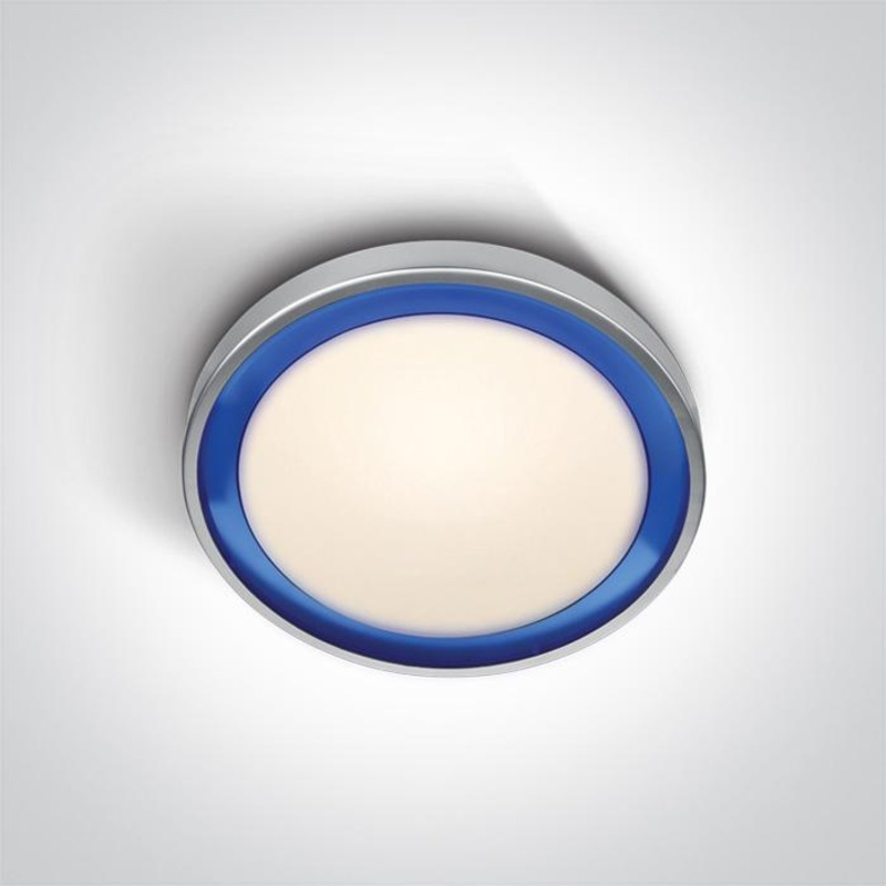 GREY LED 11W WW BLUE RING 230v