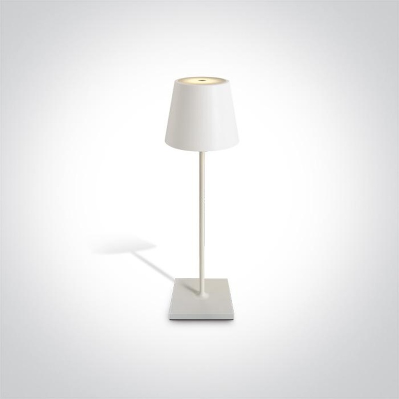 WHITE LED 2,2W WW TABLE LAMP RECHARGEABLE USB SOCKET IP54 DIMMABLE
