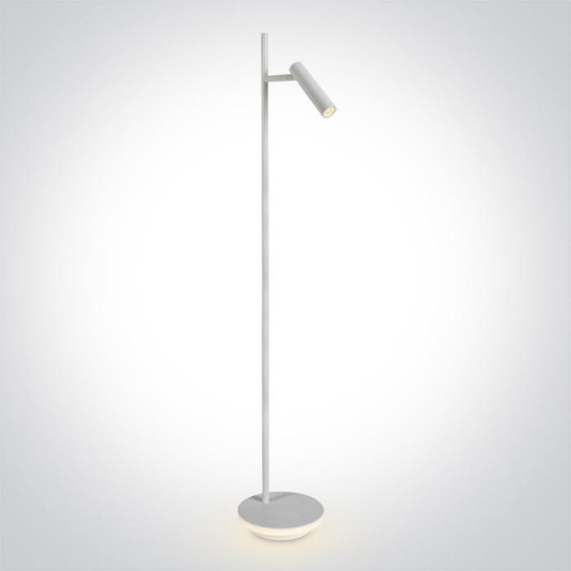 WHITE LED READING 3W + 8W BASE WW FLOOR LAMP IP20 230v