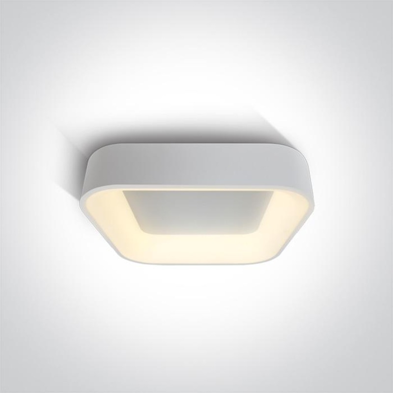 WHITE SQUARE PLAFO LED 38W WW IP20 230V