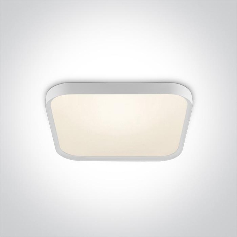 WHITE SUPER SLIM SQUARE LED PLAFO 40W WW IP20 230V