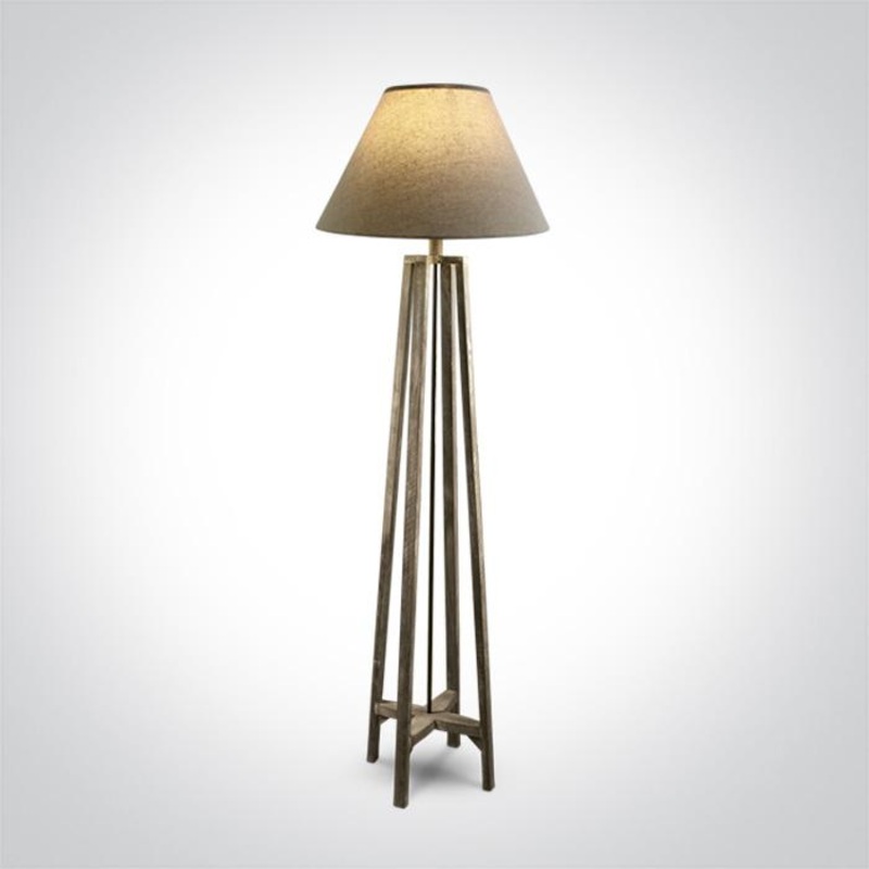 WOOD FLOOR LAMP 12W E27