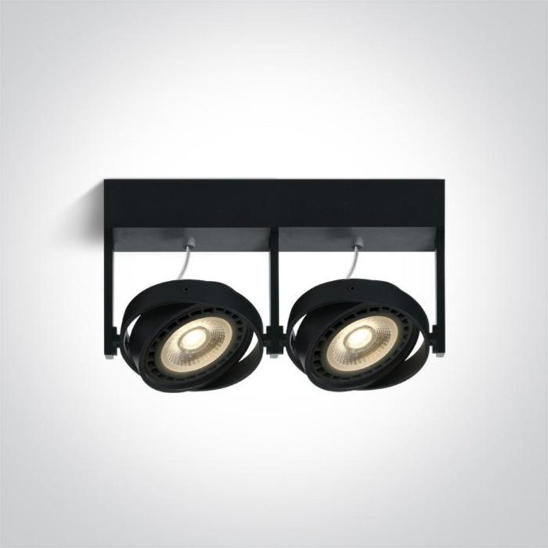 BLACK 2x GU10 R111 75W
