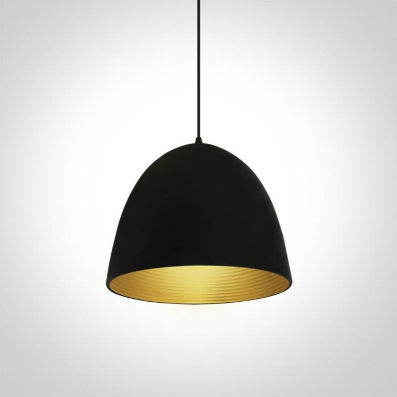 BLACK E27 20W BRASS REFLECTOR