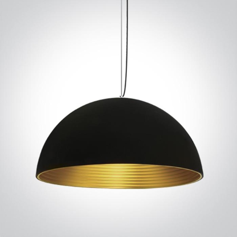 BLACK E27 25W BRASS REFLECTOR