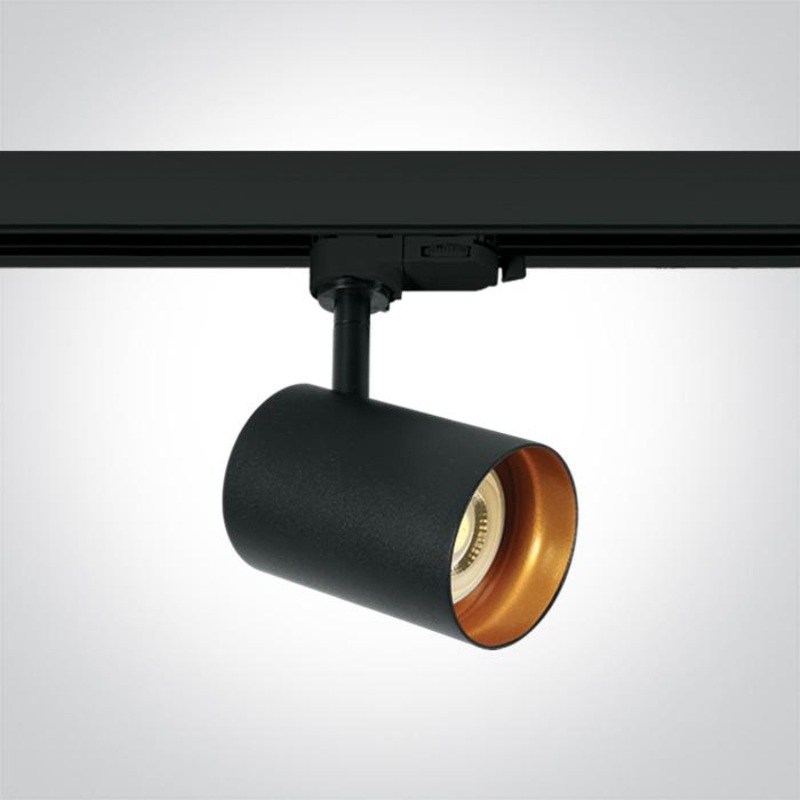 BLACK GU10 10W TRACK SPOT DARK LIGHT