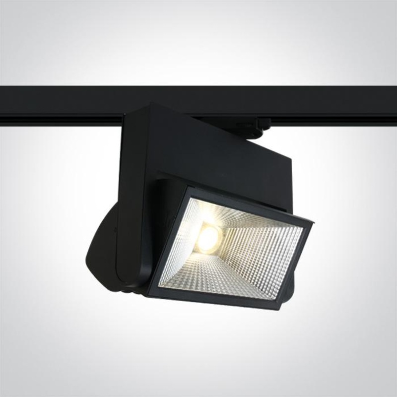 BLACK LED 40w CW TRACK SPOT 60deg IP20 230v