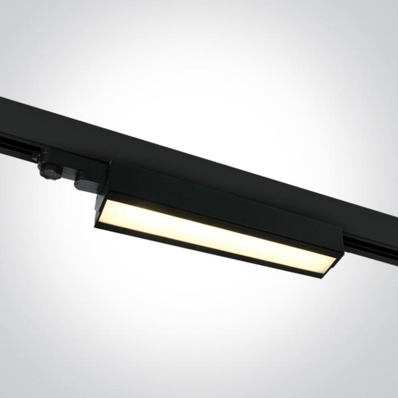 BLACK LED 40W WW LINEAR TRACK LIGHT ADJUSTABLE 230V