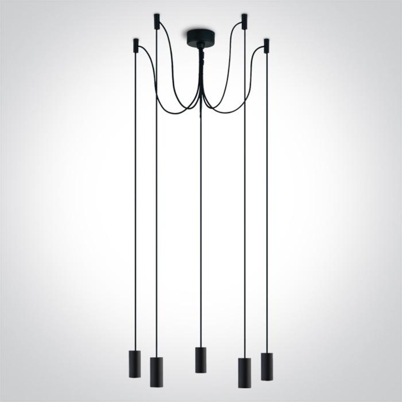 BLACK PENDANT 20W 5xE27
