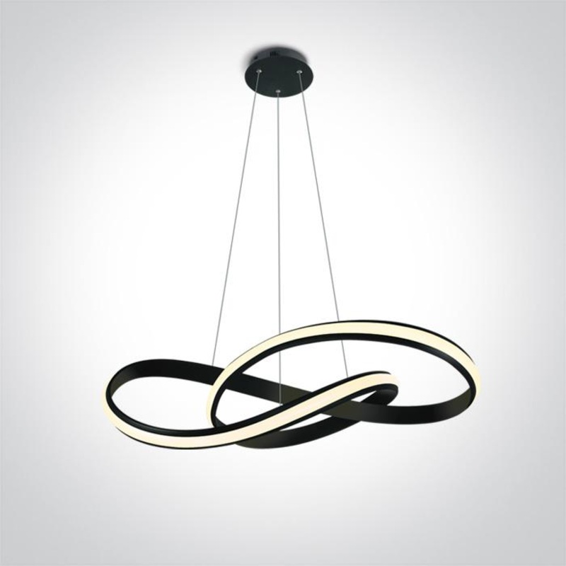 BLACK PENDANT LED 30W WW IP20 230V