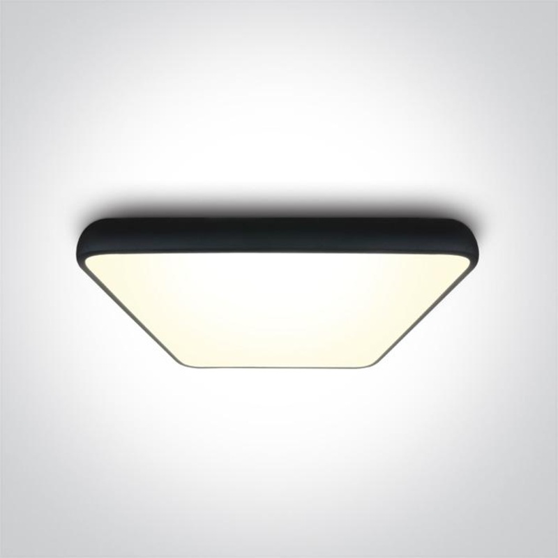 BLACK SQUARE PLAFO LED 62W WW IP20 230V