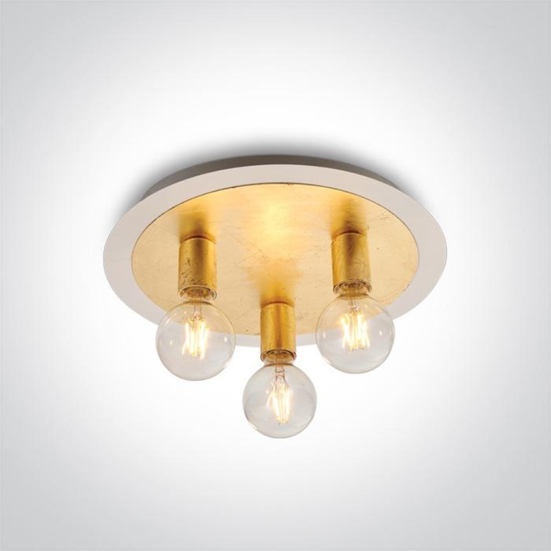 BRASS CEILING LIGHT 3x12w E27 100-240v