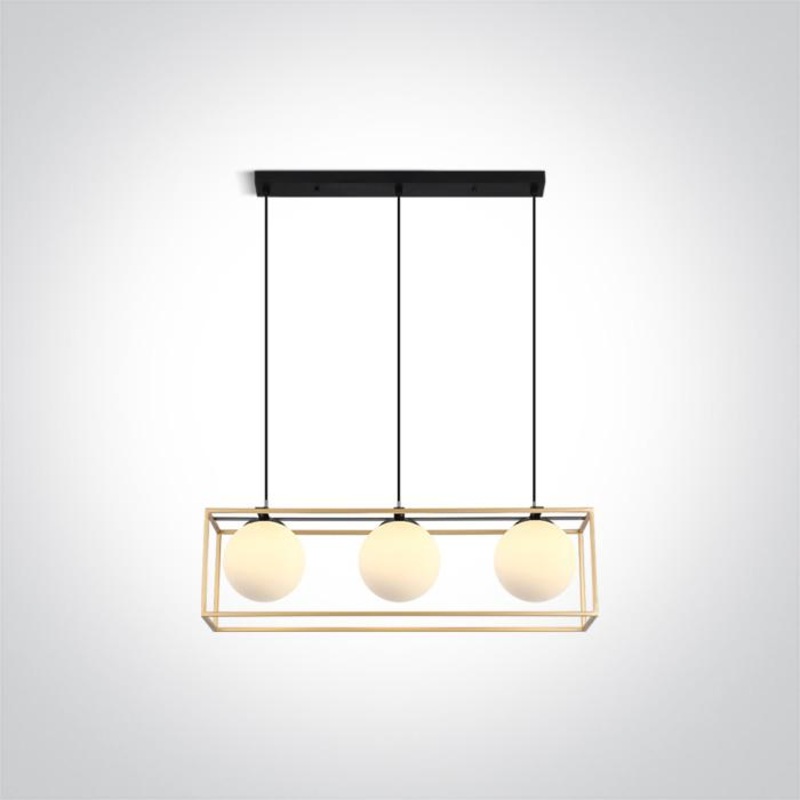 BRASS CEILING LIGHT 3x8w E14 100-240v