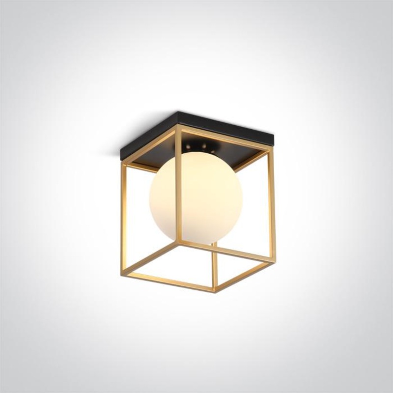 BRASS CEILING LIGHT 8w E14 100-240v
