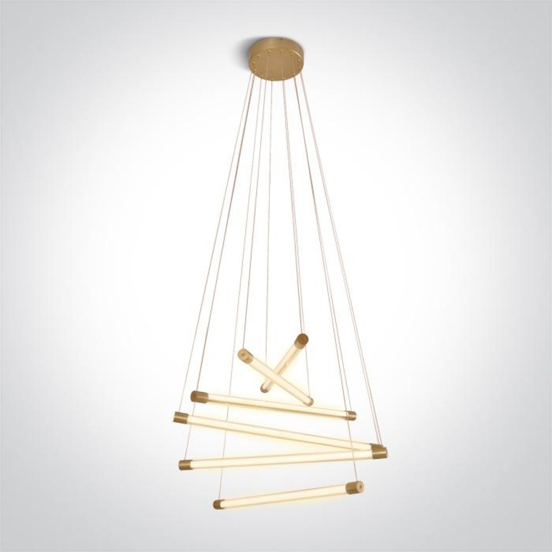 BRUSHED BRASS LED 65W WW IP20 230V