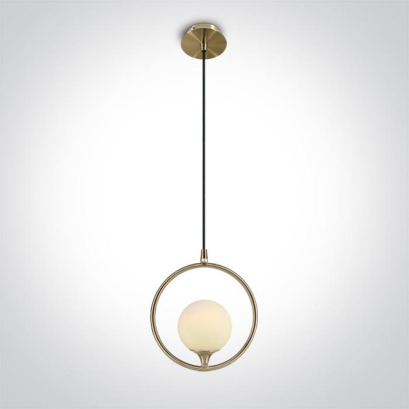 BRUSHED BRASS PENDANT LIGHT 9w G9 100-240v