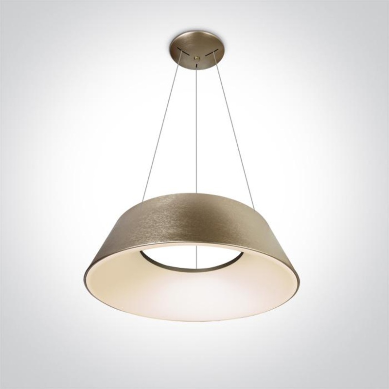 BRUSHED GOLD LED PENDANT 60W WW IP20 230V
