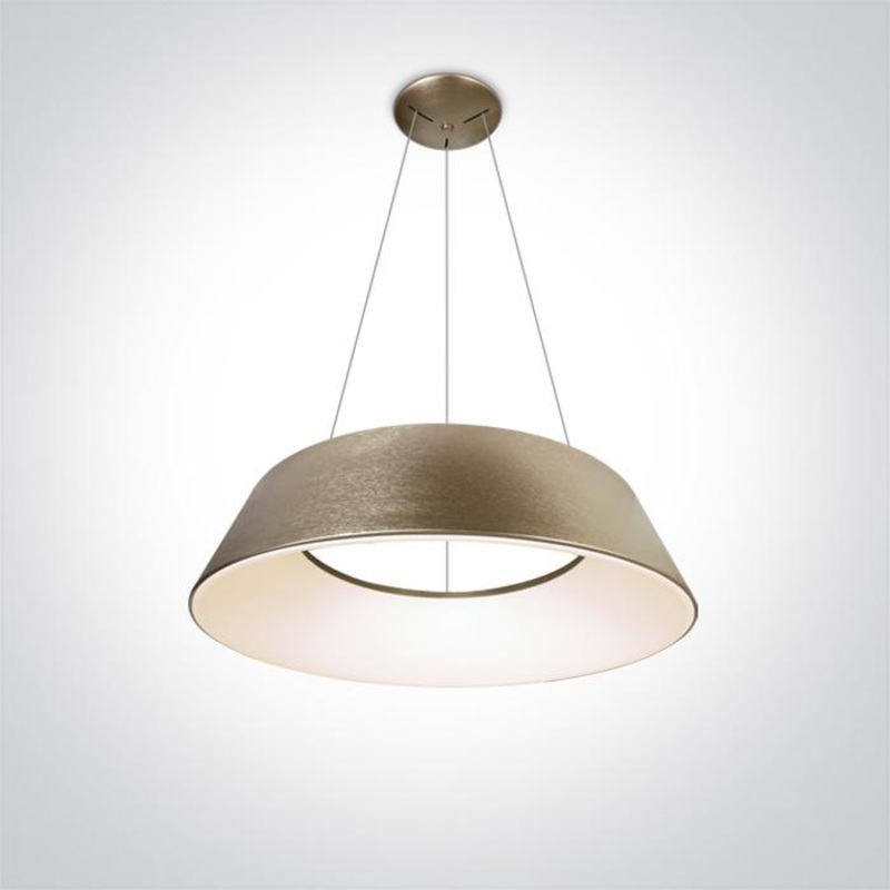 BRUSHED GOLD LED PENDANT 80W WW IP20 230V
