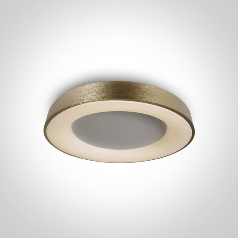 BRUSHED GOLD LED PLAFO 50W WW IP20 230V