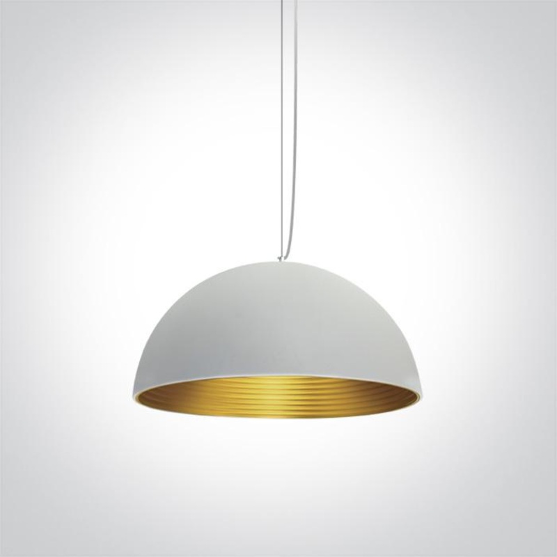 WHITE E27 20W BRASS REFLECTOR