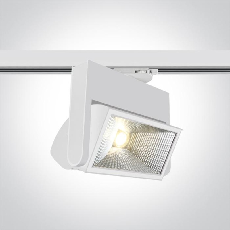 WHITE LED 40w CW TRACK SPOT 60deg IP20 230v