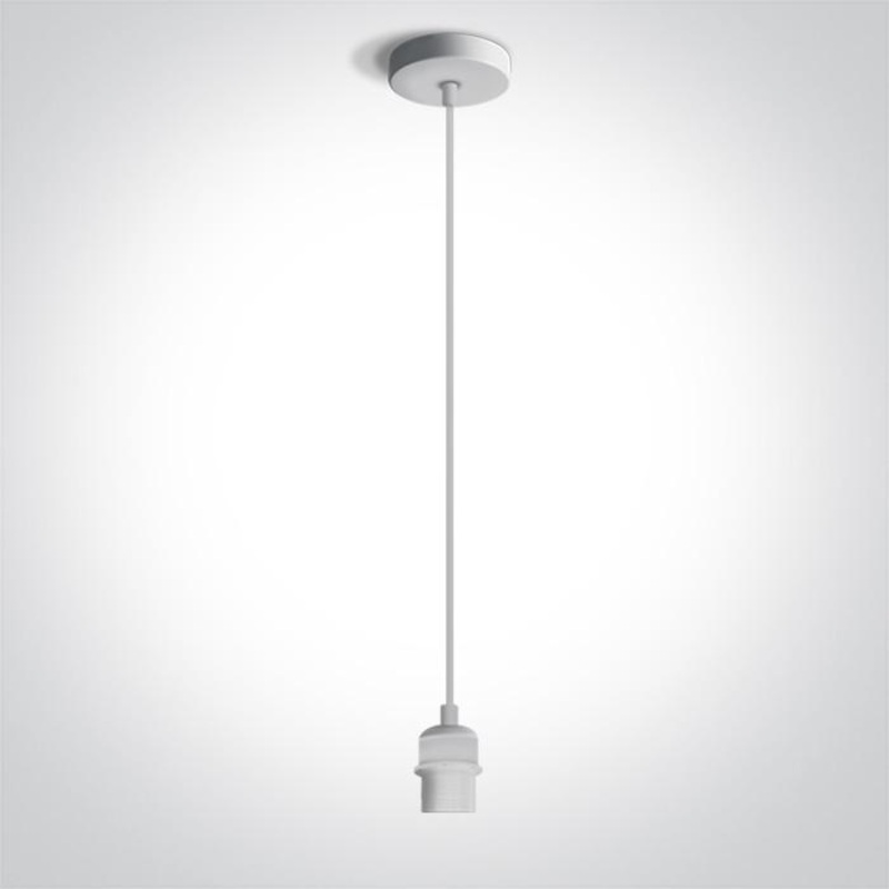WHITE PENDANT 20W E27