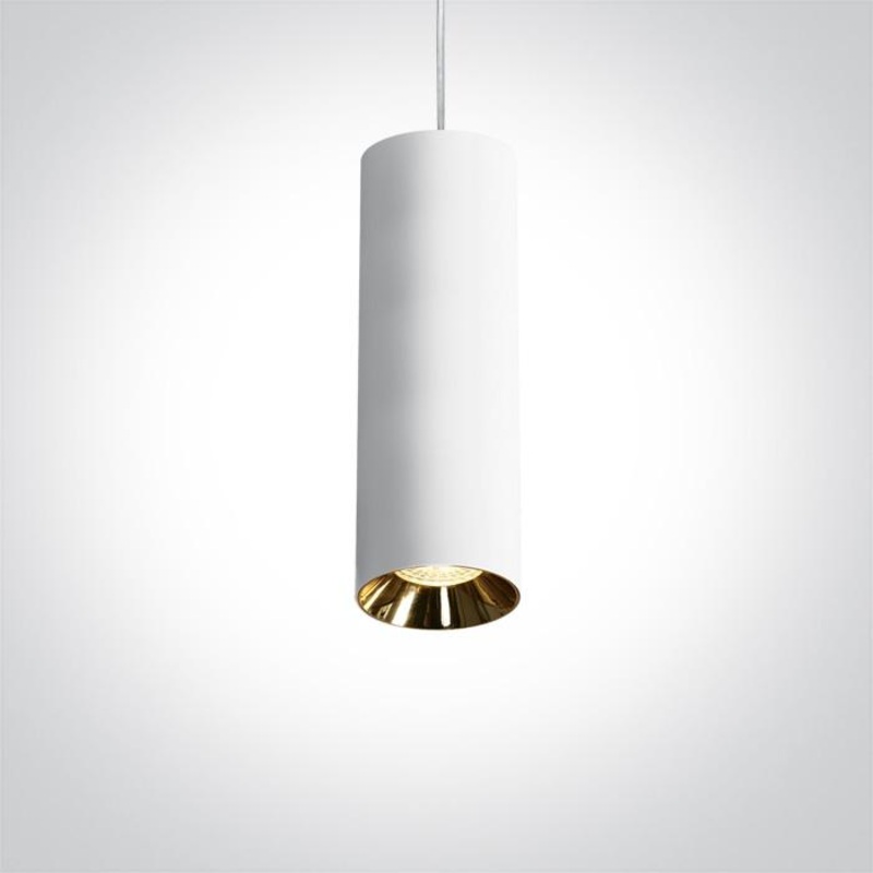 WHITE PENDANT GU10 10w DARK LIGHT