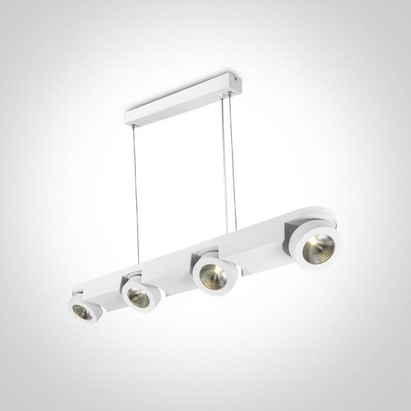 WHITE PENDANT LED 4x10W WW IP20 ADJUSTABLE 230V
