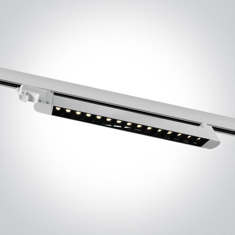 WHITE SMD LED 15x1W WW 30deg LINEAR TRACK LIGHT ADJUSTABLE 230V
