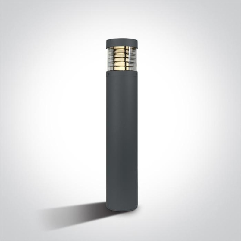 ANTHRACITE LED BOLLARD 85cm 15w WW IP54 100-240v