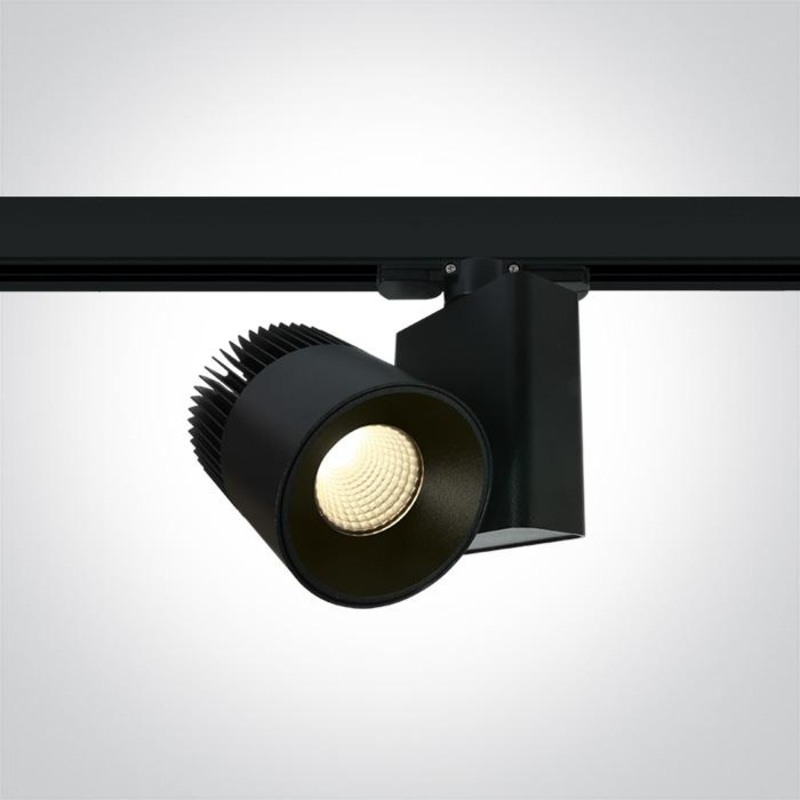 BLACK COB LED 20W WW TRACK SPOT 230V