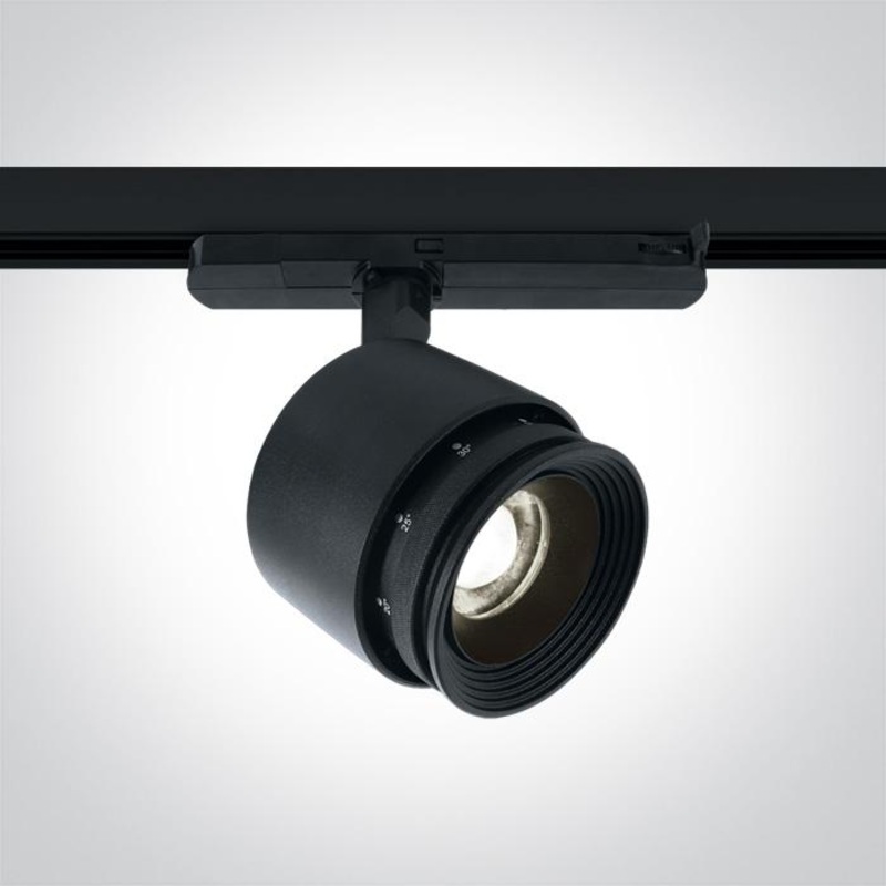 BLACK COB LED 30W CW 12-60deg TRACK SPOT 120-240V