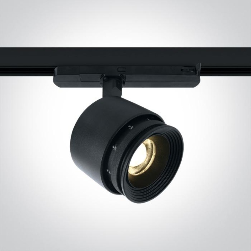 BLACK COB LED 30W WW 12-60deg TRACK SPOT 120-240V
