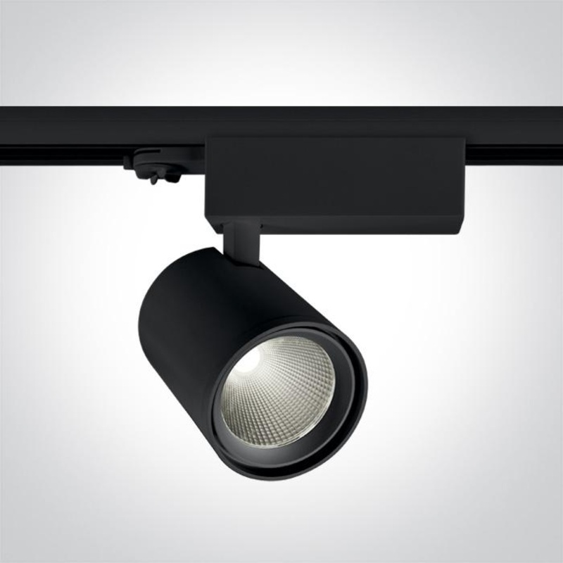 BLACK COB LED 38W CW TRACK SPOT 36deg 230V