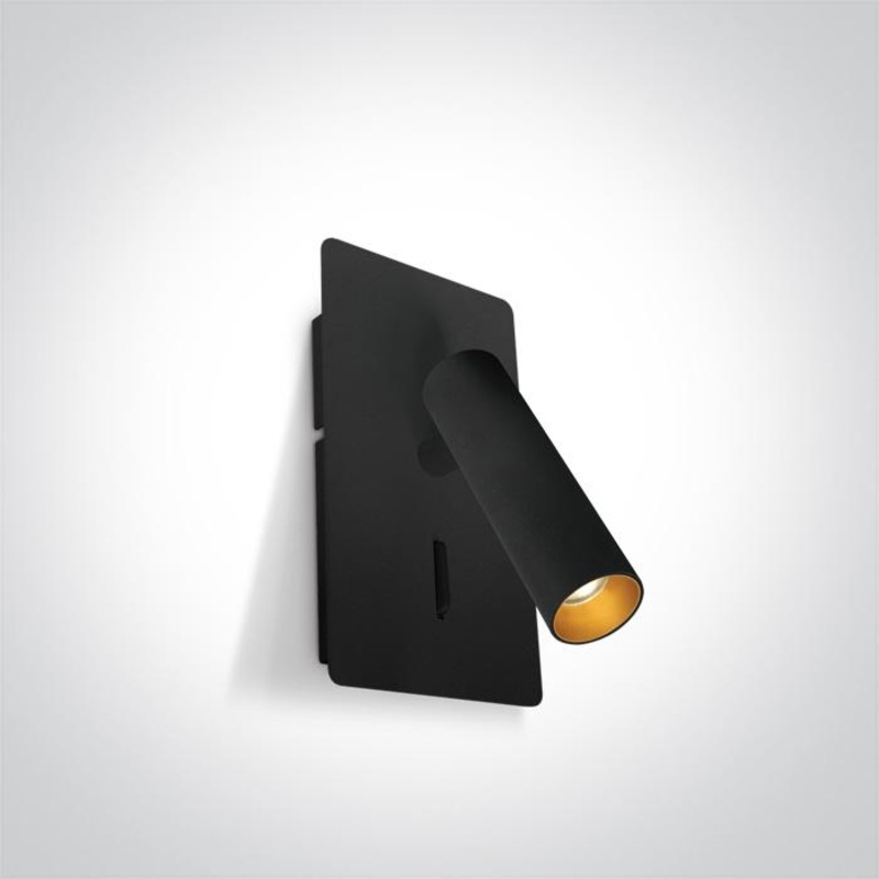 BLACK COB LED 3W WW USB IP20 36deg 230V