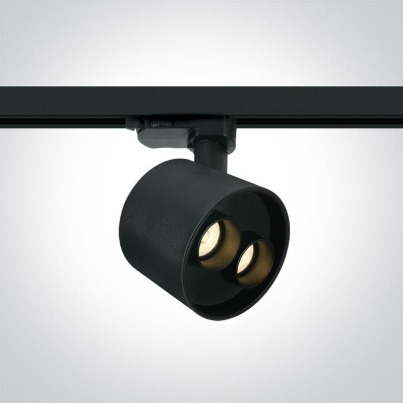 BLACK LED 12W TRACK SPOT WW IP20 230V DARK LIGHT